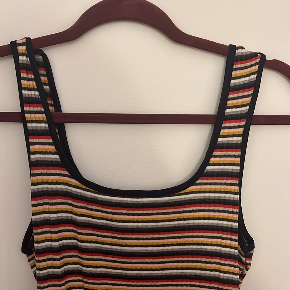 Multi-Colored Striped Mini Dress - Picture 3 of 4